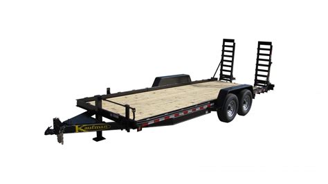 wood floor skid steer trailers